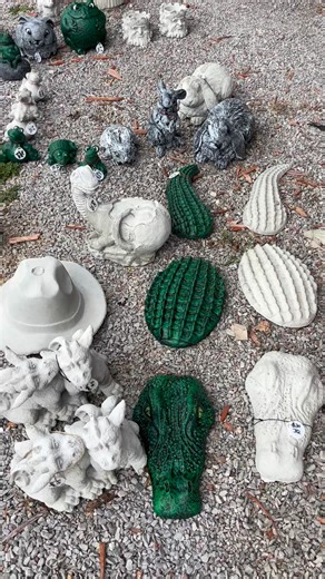 So many fun things to see in the concrete yard! #coopscorner #rockspringga #shoplocal #giftshop #ShopSmall #smallbusiness #concretelife #paintedconcrete | Coop’s Corner Rock Spring GA | Facebook