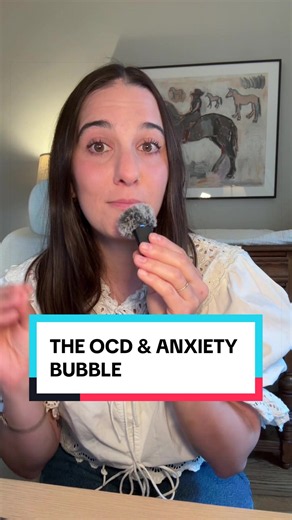 The OCD bubble (a concept from ICBT) is the space you enter into mentally, emotionally and sometimes physically when you are in your OCD (or anxiety!) cycle. Being able to recognize what your bubble looks and feels like is the first step to working to get out of it. 👇🏼 follow for more tips, tricks and education (& humor) on anxiety, OCD & feeling stuck in your mind/body with fear and worry. ✨ If you are located in California or Michigan and looking for a anxiety/OCD therapist, please complete 