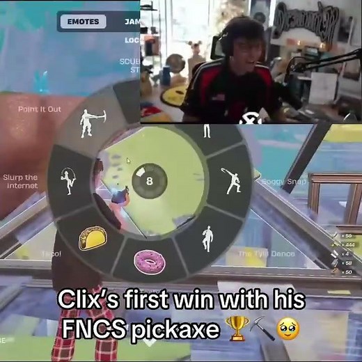 Clix's FIRST WIN with FNCS pickaxe 🏆⛏️🥹