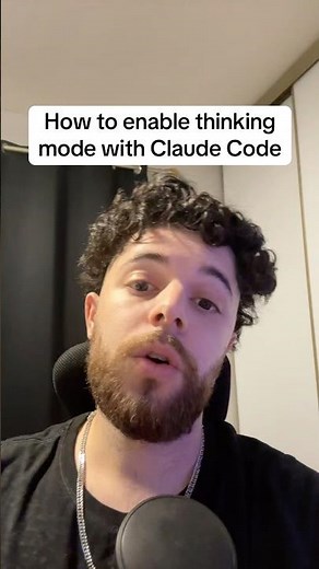 How to turn thinking mode on with Claude Code #ai #claudecode #vibecoding #claude #chstgpt