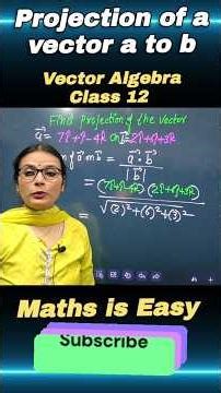 Vector Algebra Class 12 Maths 🔥 Projection of a vector on other #vector #shorts #ytshorts #class12