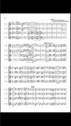 Iconic Horns 📯 Fanfare in STAR WARS Medley #starwars #horn #throneroom #endtitle