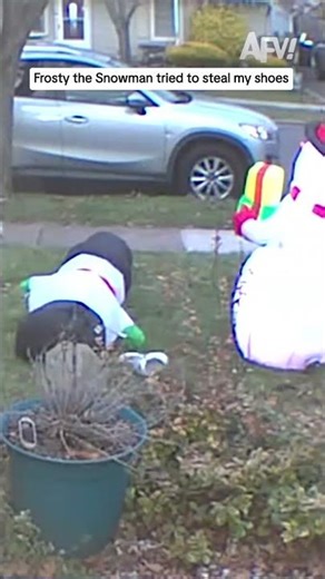 Frosty the Snowman tried to steal my shoes