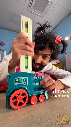 Domino Toy Gadget For Cool Kid 🤩#diy #craft #funn #outdoors #trick