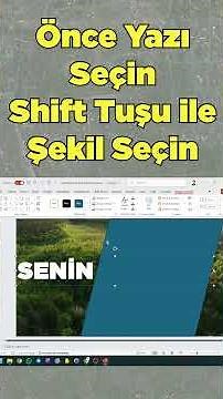 İşte kolay bir #PowerPoint Hilesi #s82