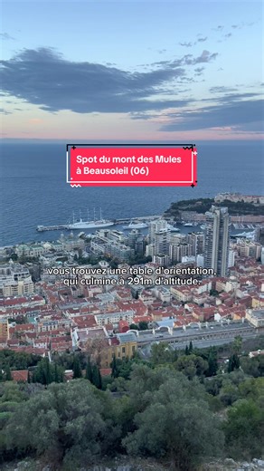 Vue imprenable sur Monaco depuis le mont des Mules