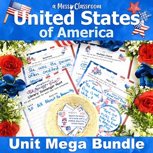 USA America 2nd Grade Nonfiction Reading Unit Bundle
