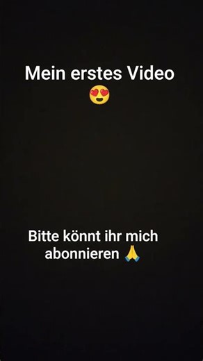 Mein erstes video😍
