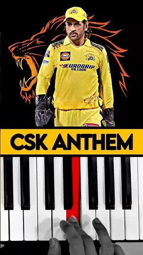 CSK Anthem #whistlepodu - Piano Cover #Csk #ipl