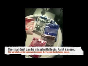 SolarColorDust.com - Thermal-Dust! Thermochromic Powder Pigment Demonstration