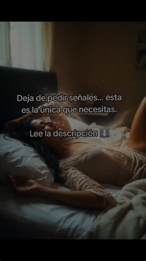 Cuando necesitas pruebas externas, es porque internamente todavía no decidiste. 1️⃣ Pides una señal. Luego otra. Luego otra más. 2️⃣ Ves números repetidos, frases, coincidencias… pero sigues dudando. 3️⃣ La verdad es incómoda: No necesitas señales. Necesitas decisión. 4️⃣ El momento en que decides internamente “Esto es para mí” tu energía deja de buscar confirmación. 5️⃣ Y cuando dejas de buscar confirmación… empiezas a ver movimiento. La señal no está afuera. Es el momento en que te eliges sin 