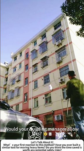 Self-Made Zip-Line for Construction Waste – Genius or Risky? 🧱