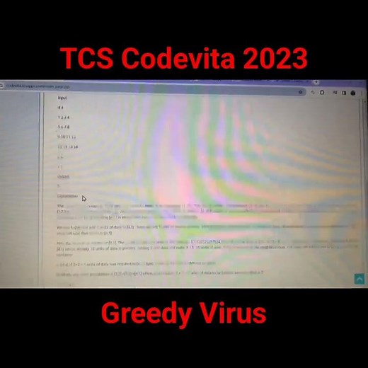 TCS Codevita solutions || Greedy Virus || #tcscodevita #tcs #tcssolutions#coding #greedyvirus