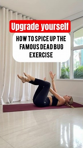 How to spice up the DEAD BUG exercise #deadbug #pilatesforbeginners #pilatesstrong