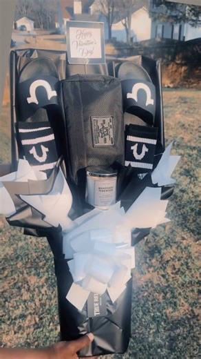 Custom Gifts and More 🤍 on Instagram: "TRUE RELIGION SIZE 9 mens 🤩😍 $85 . . Included - True Religion slides - TR Travel case - two pairs if socks - a BBW candle!!"