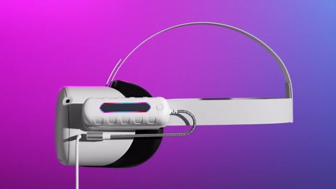 Rechargeable Battery Pack for Meta/Oculus Quest 2, RGB Light 5000mah Battery Pack for Quest 2, Ultra Lightweight Portable Charger Battery Power, Extra 2-4 Hours of Playtime VR Accessories