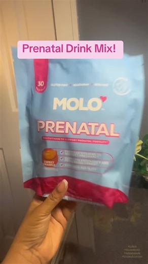 MOLO Prenatal Drink Mix - Sweet Orange Flavor