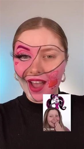 Paula's viral makeup mix 😱🔄 Which look is the best??