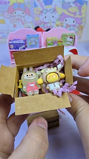 packing asmr phom labubu pochacco mymelody box #satisfying #sanrio #shortvideo #funny #viral #diy