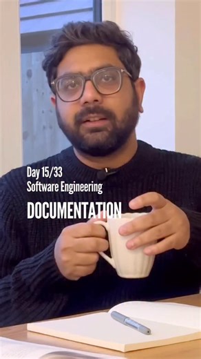 Sahil David | Software Engineer on Instagram: "🚀 Day 15/33 Software Engineering: Documentation Matters: The Boring Truth About Software Engineering We discuss why documentation is crucial in software engineering. We talk about treating documentation with the same care as code, knowing your audience, understanding the philosophy behind good docs (answering who, what, where, why, when, and how), and the three pillars of quality documentation: completeness, accuracy, and clarity. We emphasise that