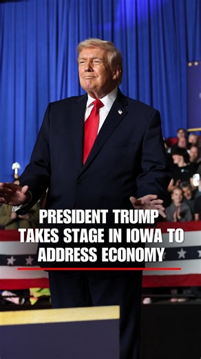 Fox News | NOW: President Trump is taking the stage in Iowa, where he’s set to address supporters on the economy. | Instagram