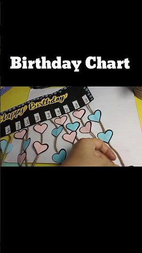 Easy Birthday Chart | Classroom Birthday Chart | Easy Classroom Birthday Chart Idea | School Chart|