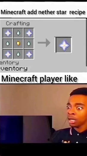 minecraft added a nether star recipe #shorts #minecraft