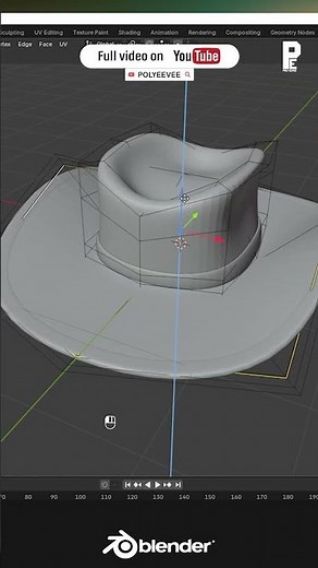 Cowboy Hat with Leather Texture Tutorial #blender #tutorial #polyeevee