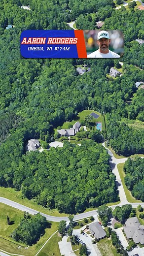 Aaron Rodgers’ mansion in Oneida,valued at $1.74 million.#aaronrodgers #mansion #athlete #house #nfl #nflfootball #newyorkjets