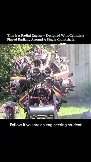 This Is A Radial Engine — The Circular Heart Of Early Aircraft Power.