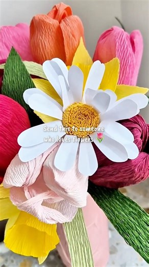 Stop Scrolling… Try This🌷Crepe Paper Flower Tutorial | Made Club #diy #craft #crafts #craftideas