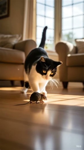Cat Playing with Mouse! #viral #funny #fyp