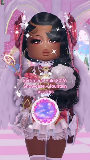 Everfriend Halo 2026 Showcase & Dream Fountain Answers! 💗🪽 || #fyp #foryou #roblox #royalehigh #royalehighroblox