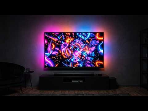 COLOR DISPLAY | 4K Neon VJ Loop – 10 MIN Ambilight Test & Philips Hue Sync