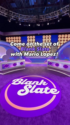 We had our fantastic new host Mario Lopez take us around the set of Blank Slate! We have plenty more to share so stay tuned. Blank Slate with Mario Lopez, Premiering this January on Game Show Network | Game Show Network
