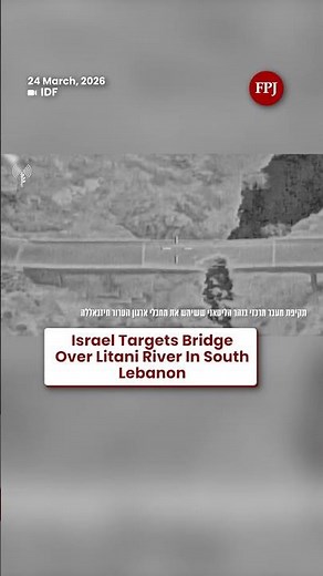 IDF Strike Hits Key Bridge In South Lebanon | Litani River Footage