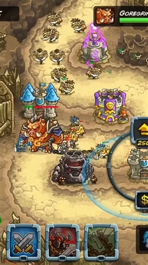 Kingdom Rush 5 – Alliance Goregrind Beast Den Boss Fight | Epic Battle Gameplay #shorts