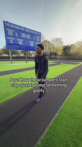 Allat just to scratch 😂 #Godisgood #longjump #clap #goofy #track | long jump