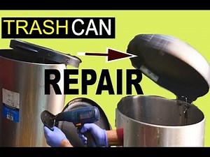 Cheap DIY Trash can repair | $1 repair | STEP Can Lid Repair | Home Improvement