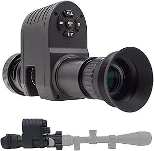 Hunting Digital 850nm IR Night Vision Scope Monocular Attachment Camera for Complete Darkness Take Photos and Record Video 720p