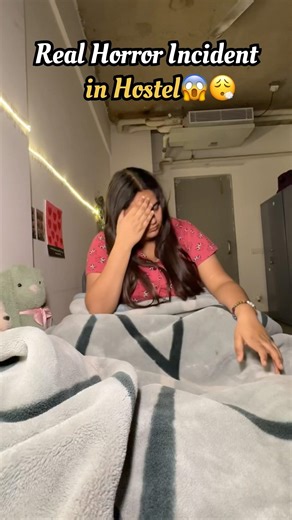 Real Horror incident in Hostel with me😱😮‍💨#shorts #hostellife #ghost #minivlog #horror