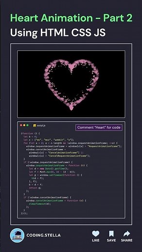 Heart Animation using HTML CSS 🩷 #css #animation