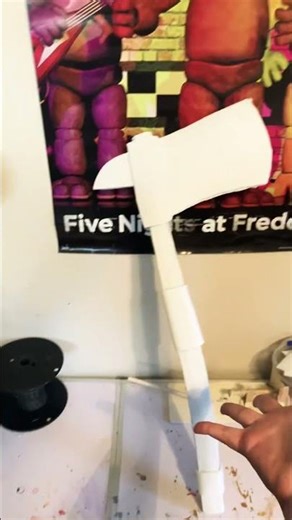 Making bendy’s axe part 3 #bendyandtheinkmachine #axe #fyp #inkdemon #horrorgame