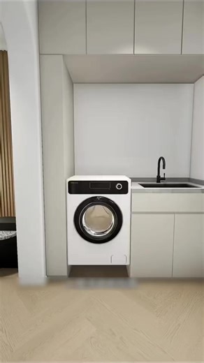 🧺✨A well-designed laundry room can make chores easier while keeping everything organized and within reach. 🔹 Custom Cabinets – Maximize storage space for detergents, baskets, and supplies. 🔹 Flat Drawers – Convenient flat surfaces for folding or placing laundry baskets 🔹 Hanging Rods – Great for hanging laundry. Do you like this practical laundry room design? Let us know below! 👇 #laundryroom #laundryroomdecor #homeorganization #customcabinetry #interiorinspo #laundrygoals #smartdesign #int