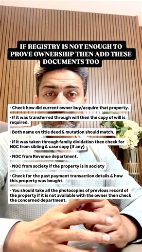 2.4K views · 472 reactions | Documents for property ownership proof. Why is this? Because no one can claim their further ownership after property get registered in actual owner ‘s name. #realestate #money #property #land #realestatetips #propertyinvestor #realestatetipsandadvice #realestateeducation #realestateknowledge #properties #realestates #properti | The Estatement | Facebook