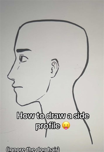 I made this to help with my artblock, but if this is helpful I can make more tuts (how to draw bodys, hands, ears, bones, yk the stuff) but yeah I just like drawing side profiles and right now they’re the easiest thing to draw 😭 #arttutorial #sideprofile #fyp #foryoupage #viral