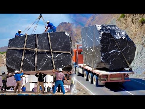 Impossible Load? Moving Massive Mountain Marble! 🏔️🚜