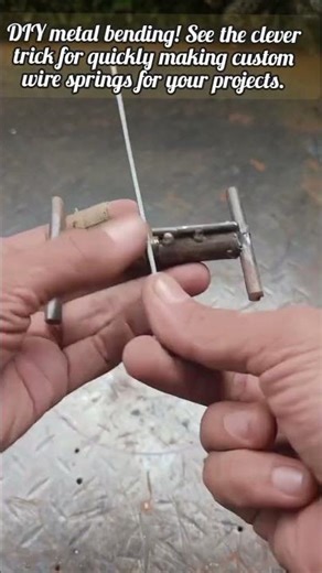 Simple Wire Spring Making Jig