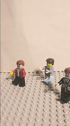 how to survive zombie apocalypse with weapons #lego #zombiesurvival #shorts #‪@zackdfilms‬