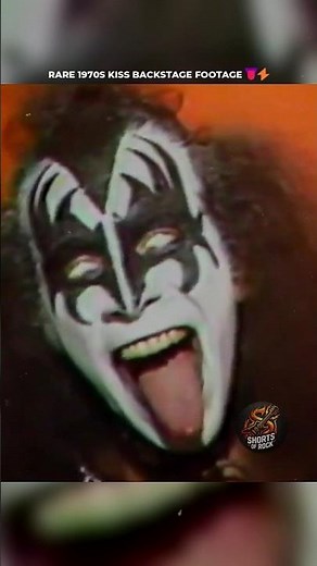 KISS Backstage 1970s 👅⚡ #KISSBand #ClassicRock #Backstage